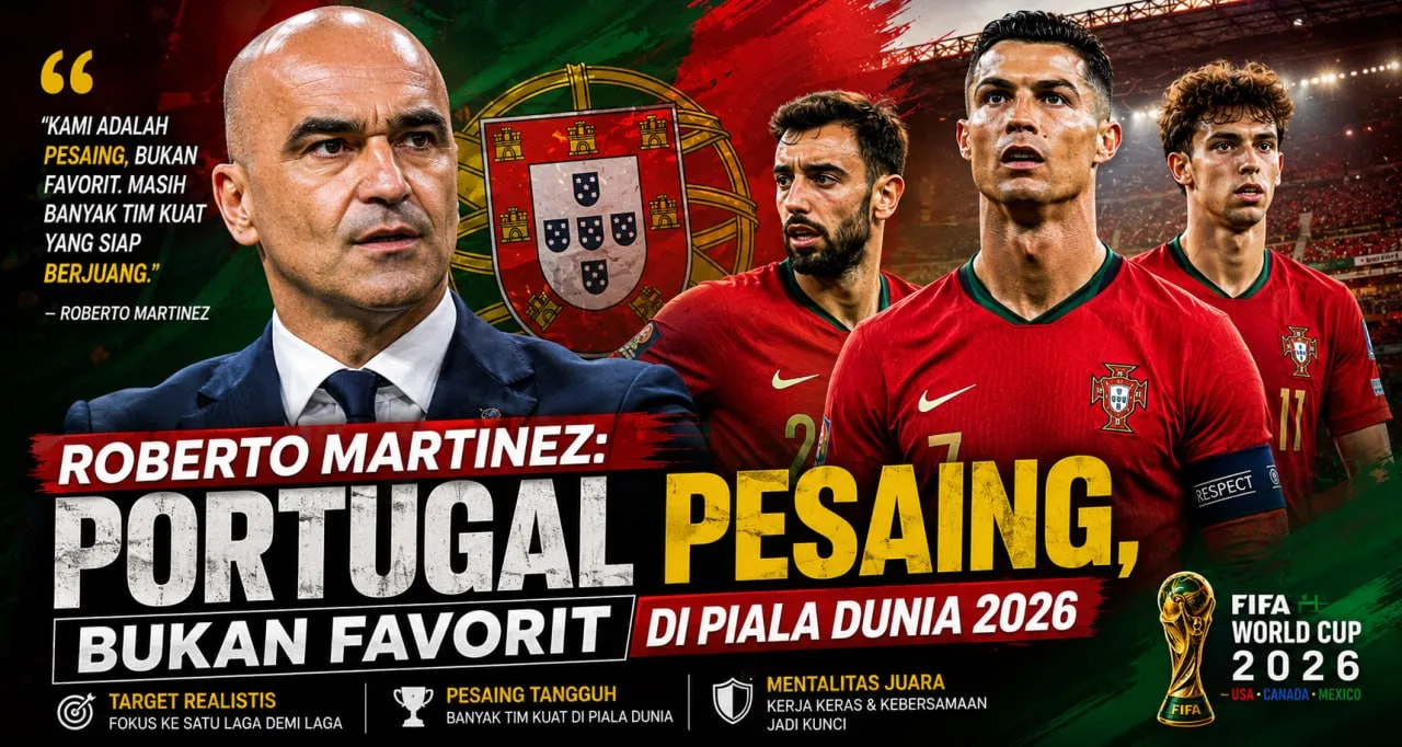 Roberto Martinez: Portugal Pesaing, Bukan Favorit di Piala Dunia 2026