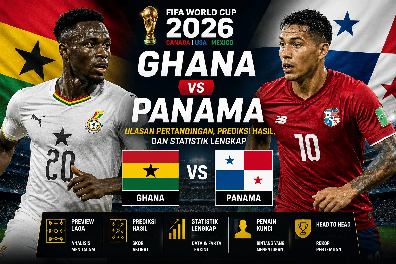 Ghana vs Panama: Ulasan Pertandingan, Prediksi Hasil, dan Statistik Lengkap Piala Dunia 2026