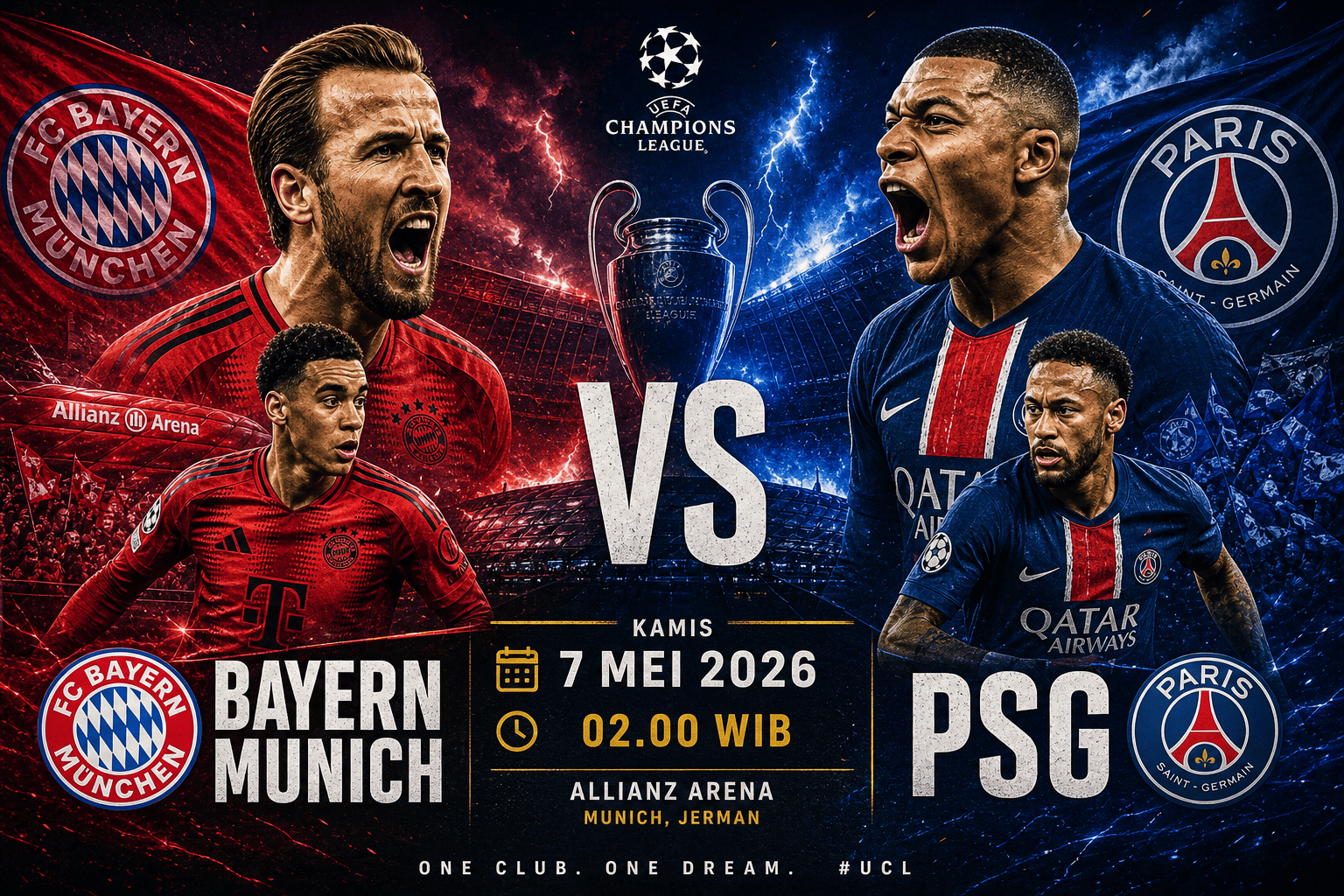 Bayern Munich vs Paris Saint-Germain