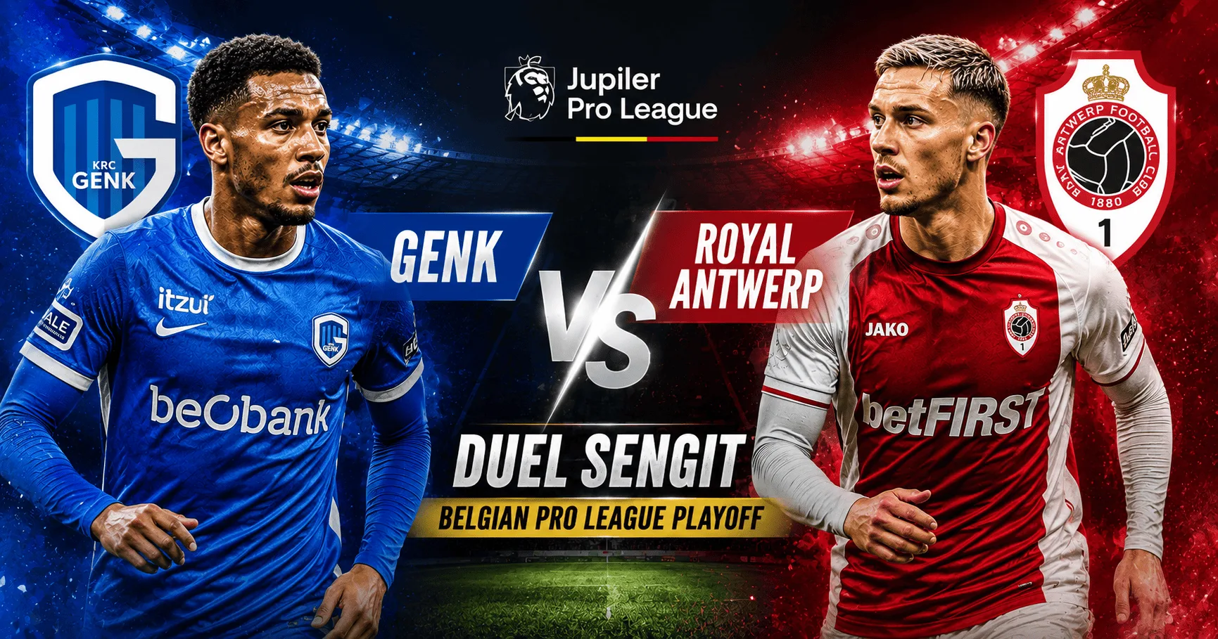 Genk vs Royal Antwerp: Duel Sengit Belgian Pro League Playoff