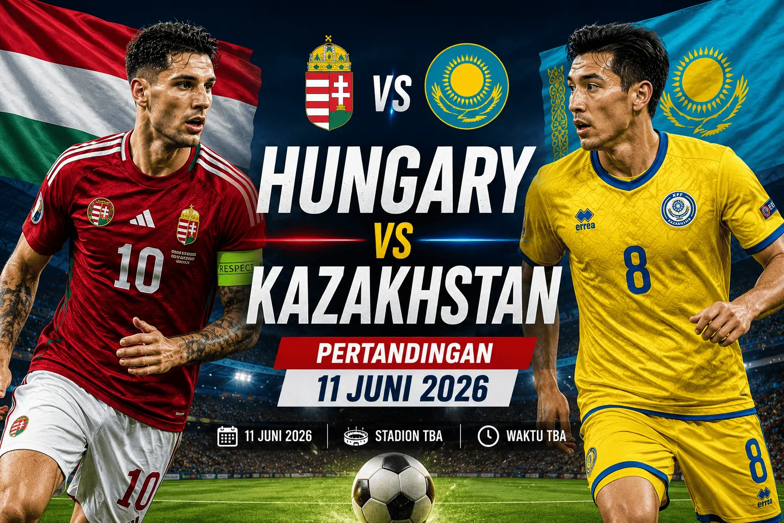 Hungary vs Kazakhstan: Prediksi Skor, Head to Head dan Statistik Pertandingan 11 Juni 2026