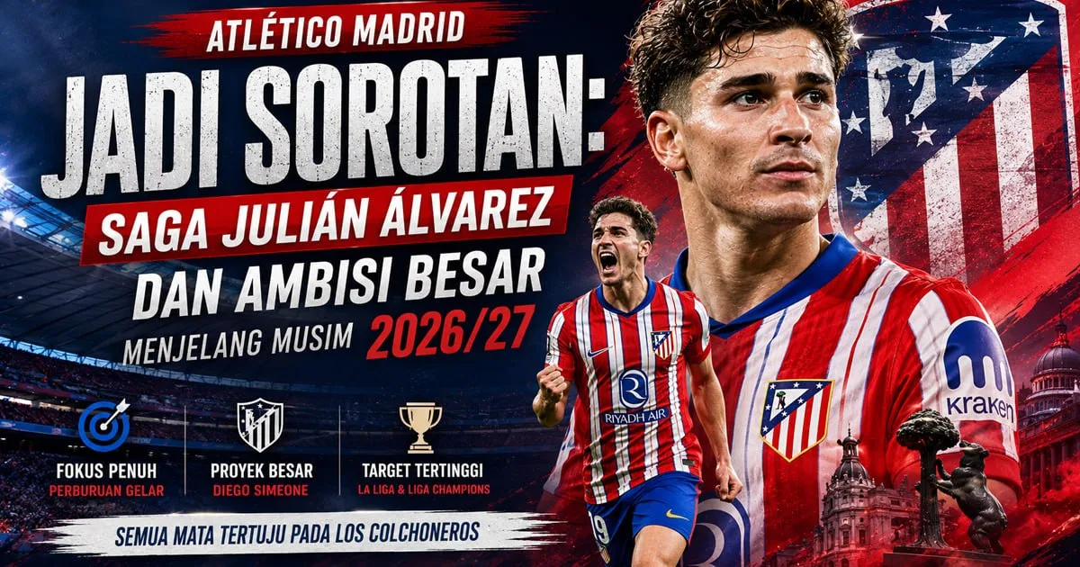 Atlético Madrid Jadi Sorotan: Saga Julián Álvarez dan Ambisi Besar Menjelang Musim 2026/27
