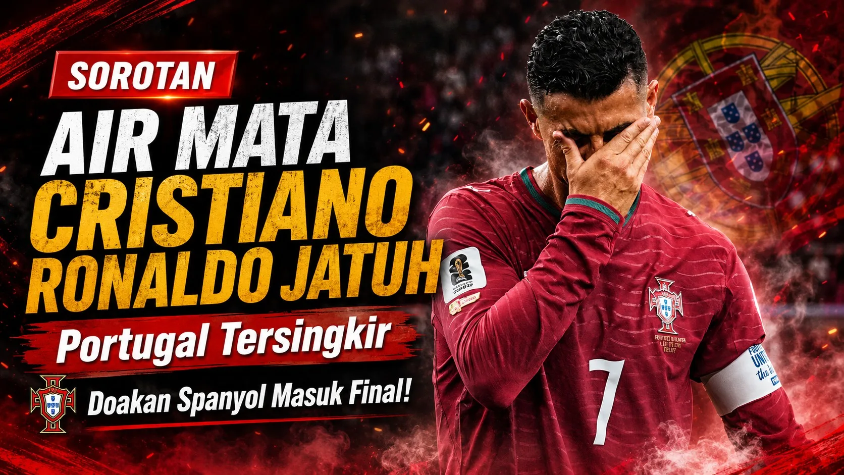 Air Mata Cristiano Ronaldo Jatuh usai Portugal Tersingkir: Doakan Spanyol Masuk Final!
