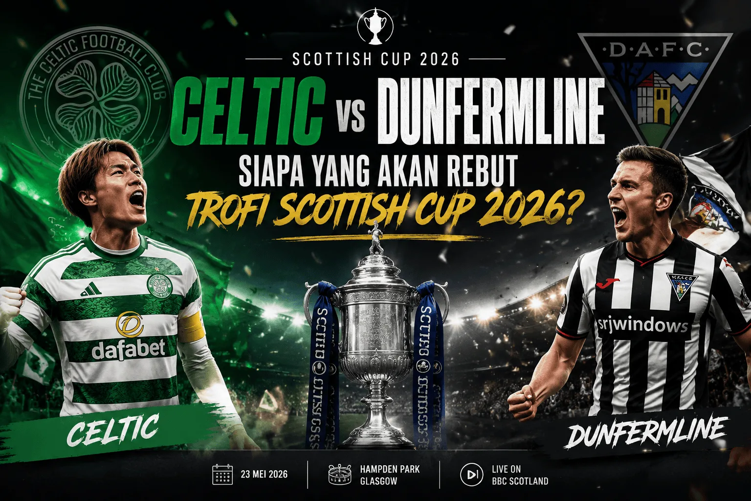 Celtic vs Dunfermline: Siapa yang Akan Rebut Trofi Scottish Cup 2026