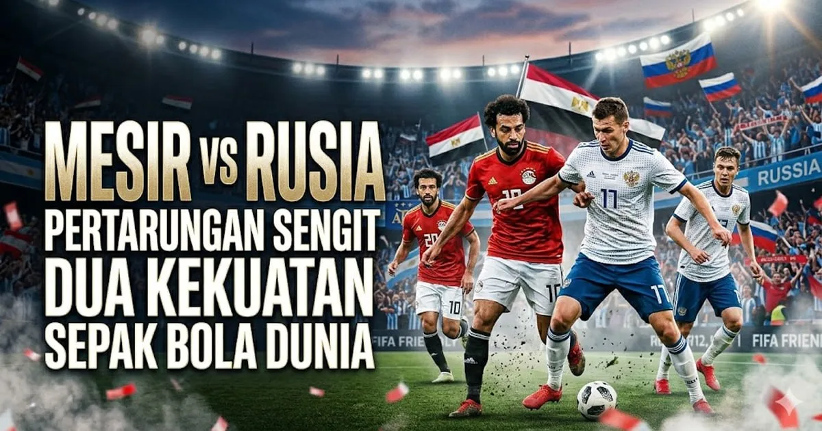 Mesir vs Rusia: Pertarungan Sengit Dua Kekuatan Sepak Bola Dunia