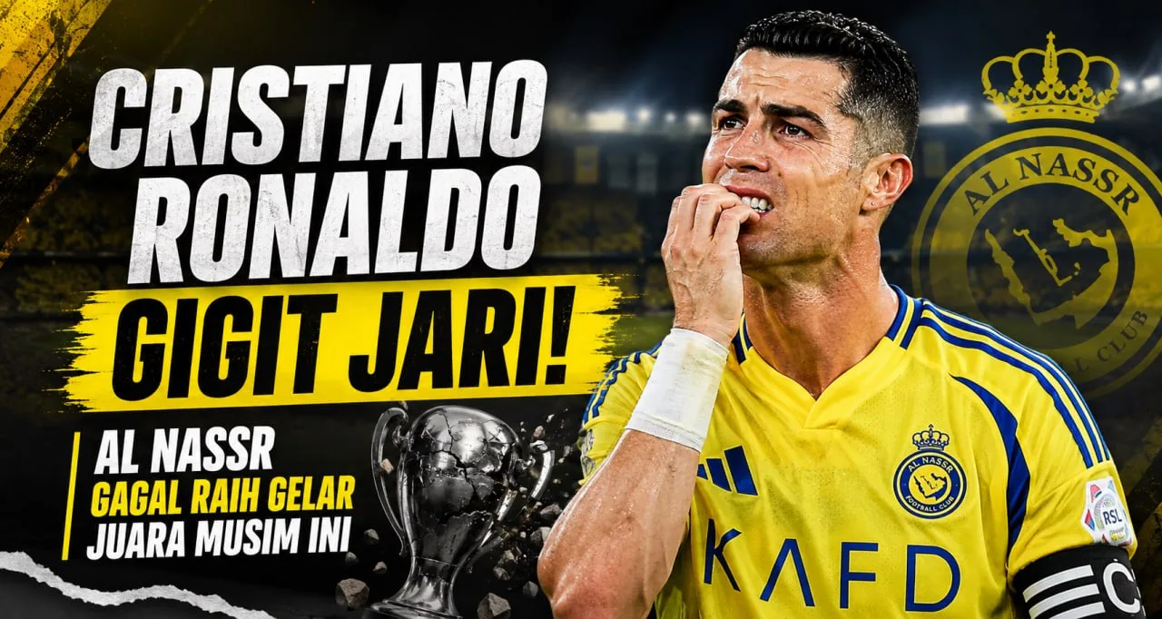 Cristiano Ronaldo Gigit Jari! Al Nassr Gagal Raih Gelar Juara Musim Ini