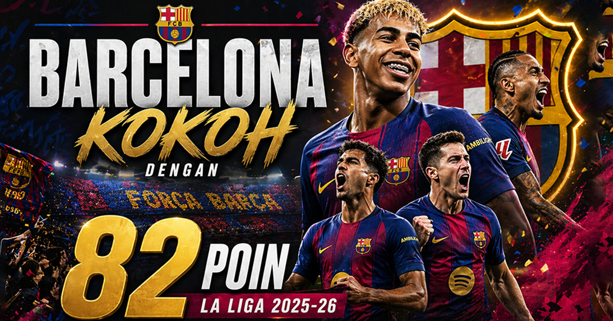 Klasemen La Liga 2025-26: Barcelona Kokoh di Puncak dengan 82 Poin