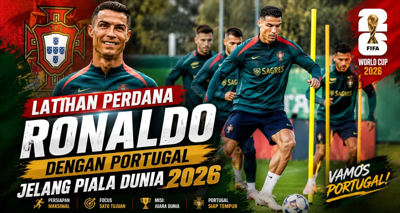 Latihan Perdana Ronaldo dengan Portugal Jelang Piala Dunia 2026