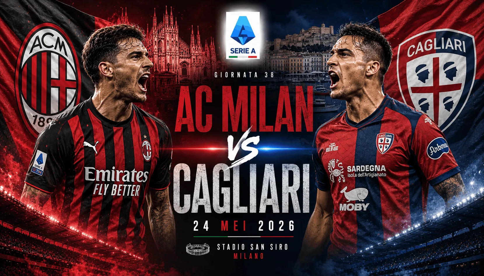 AC Milan vs Cagliari: Rossoneri Bidik Kemenangan Penutup di San Siro