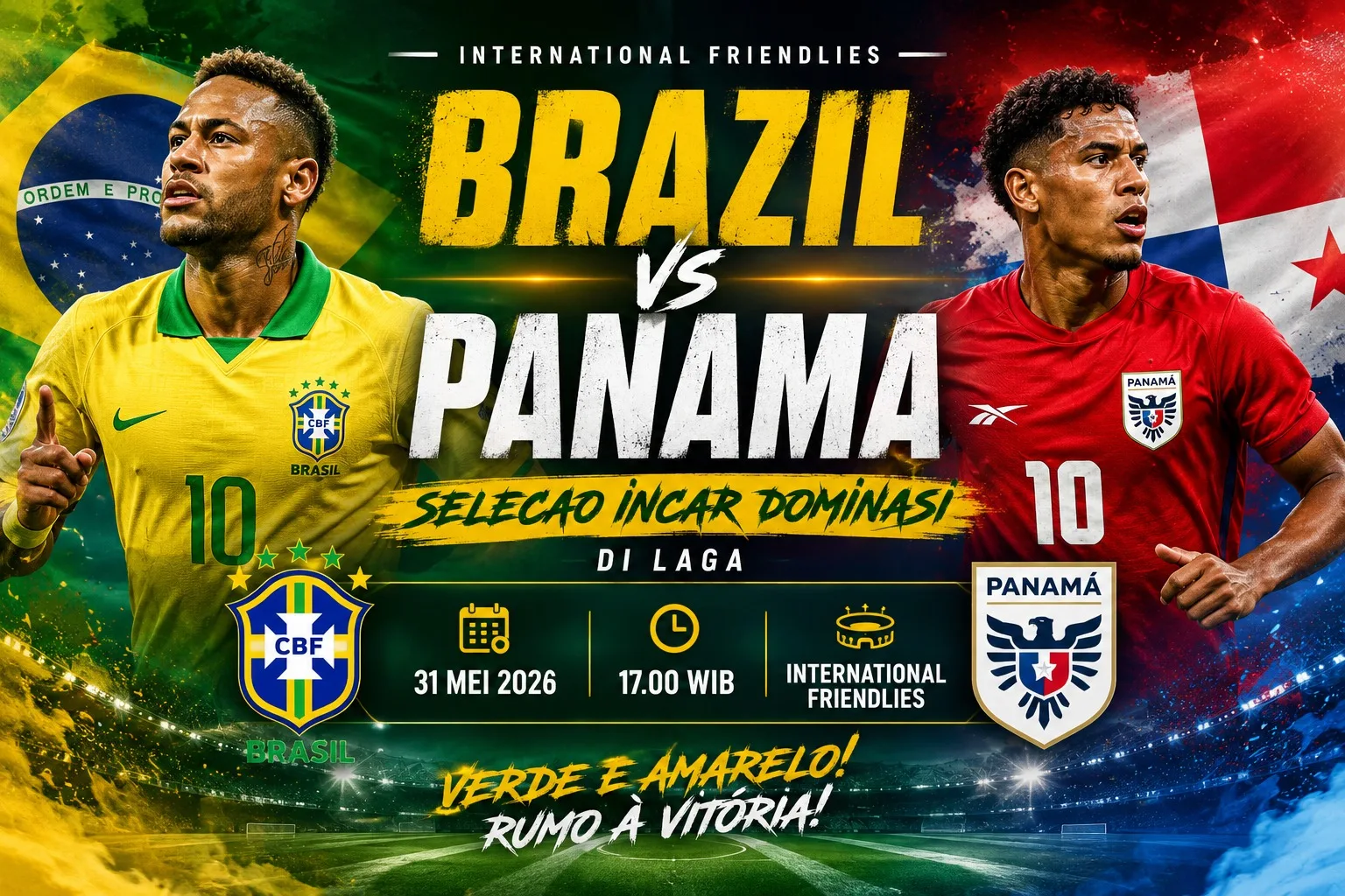 Brazil vs Panama: Selecao Incar Dominasi di Laga Internasional