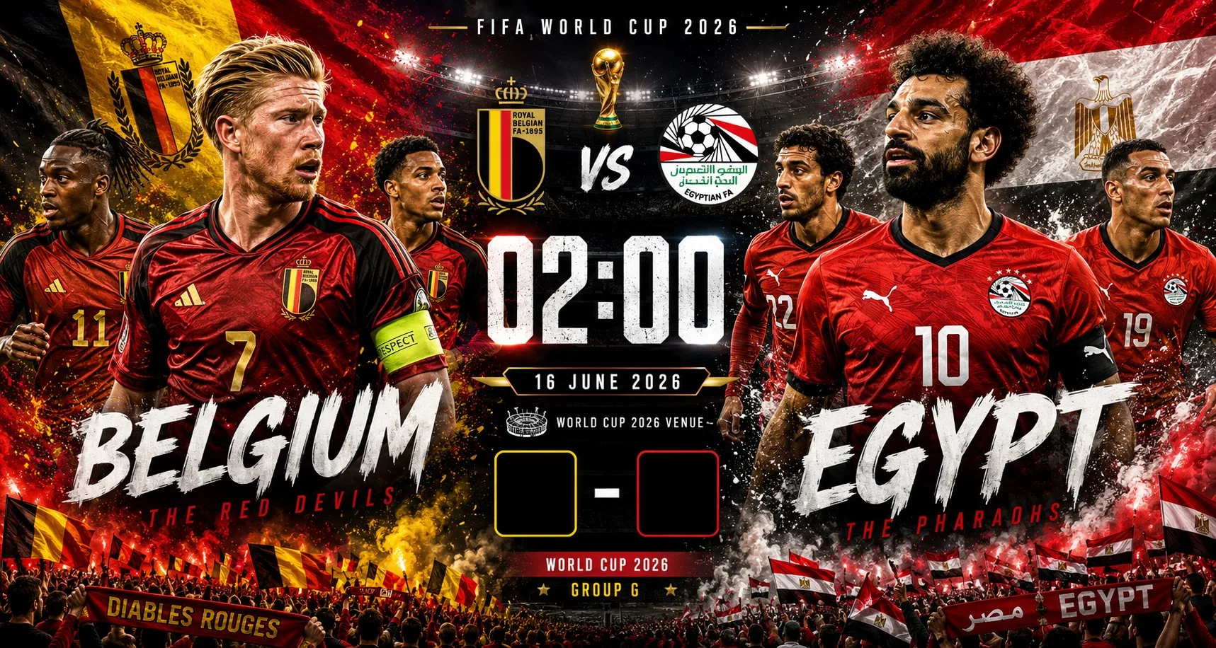 Belgia vs Mesir: Prediksi, Jadwal, Head to Head, Statistik dan Analisis Lengkap Piala Dunia 2026