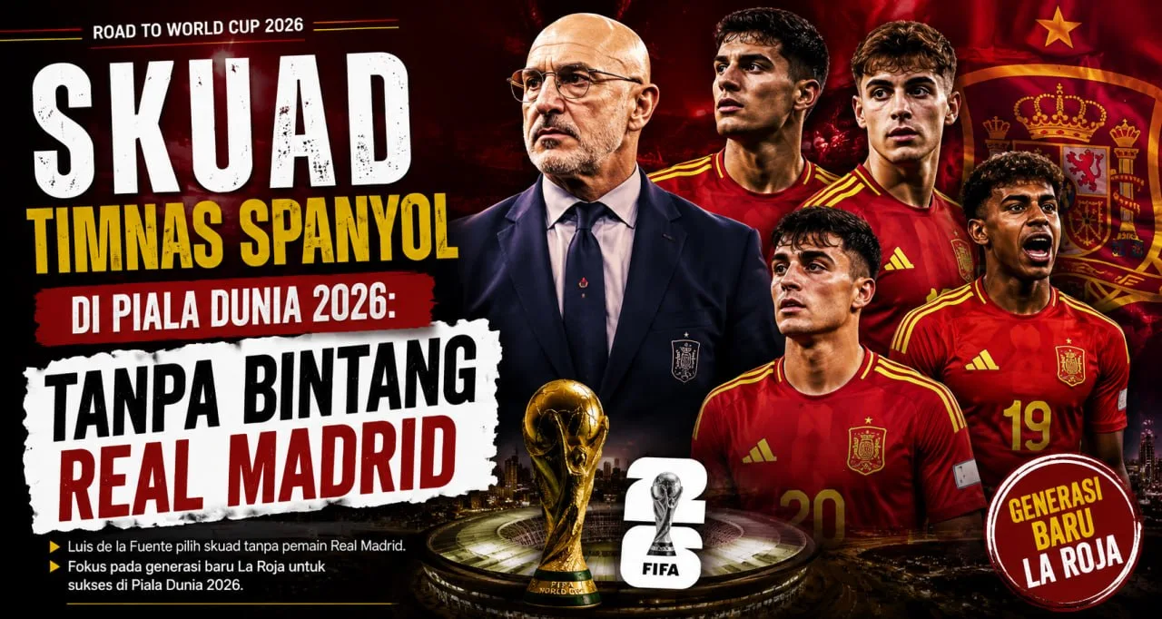Skuad Timnas Spanyol di Piala Dunia 2026: Tanpa Bintang Real Madrid