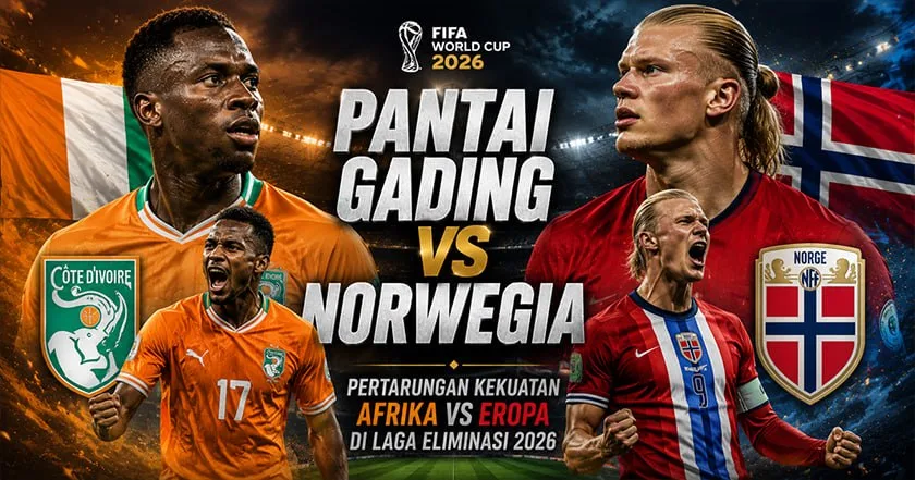 Pantai Gading Menang 2-1 atas Norwegia di Piala Dunia 2026, Drama Comeback Afrika
