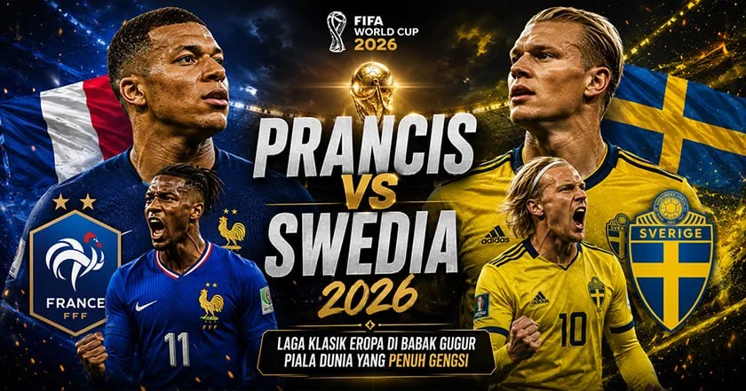 Prancis Hajar Swedia 3-0 di Piala Dunia 2026, Les Bleus Tampil Dominan Tanpa Ampun