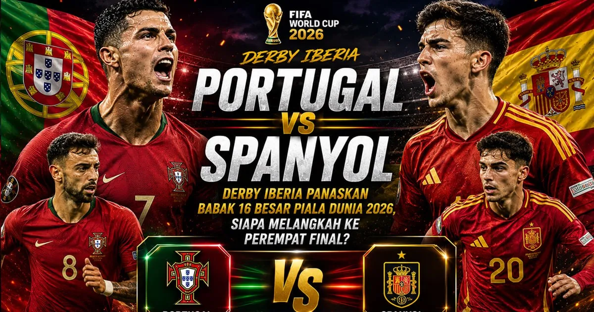 Portugal vs Spanyol: Derby Iberia Penentu Tiket Semifinal Piala Dunia 2026, Siapa yang Lebih Unggul?