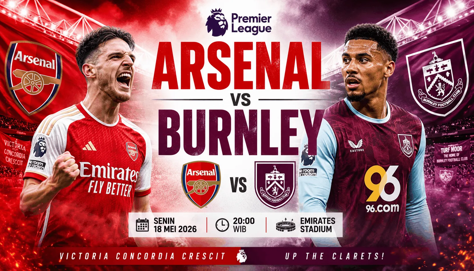 Arsenal vs Burnley 18 Mei 2026: The Gunners Incar Kemenangan Penting di Emirates Stadium