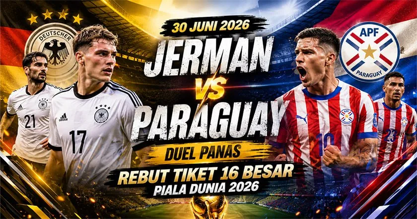 Jerman vs Paraguay 1-1 (4-3 Penalti): Hasil Piala Dunia 2026, Drama Adu Penalti dan Statistik Lengkap