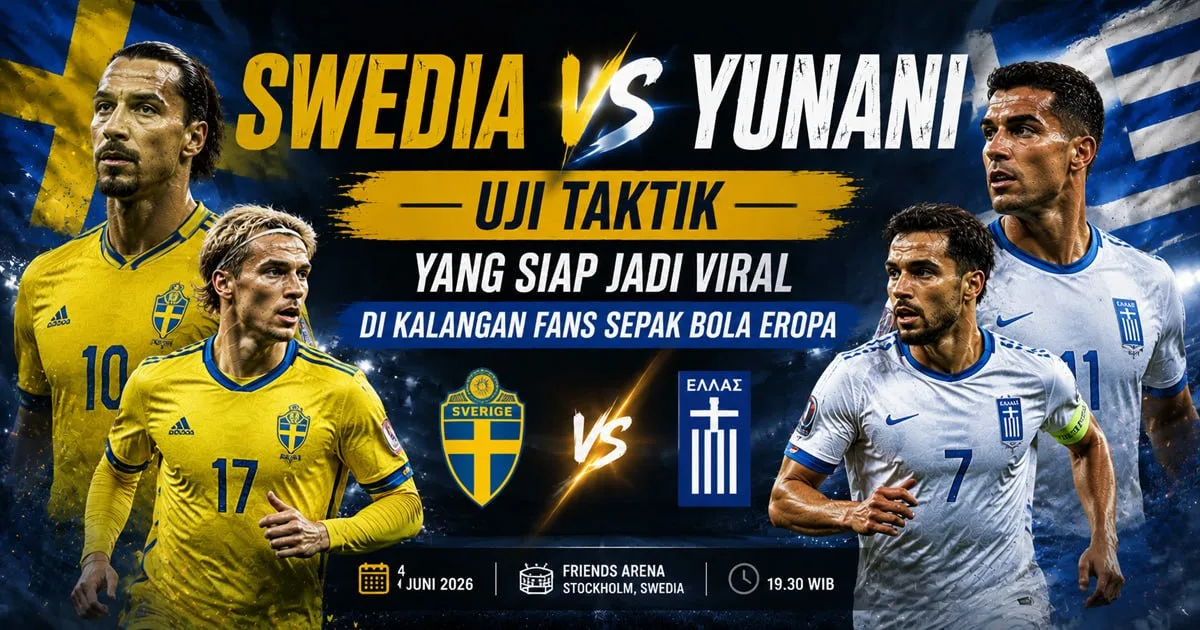 Swedia vs Yunani: Uji Taktik yang Siap Jadi Viral di Kalangan Fans Sepak Bola Eropa