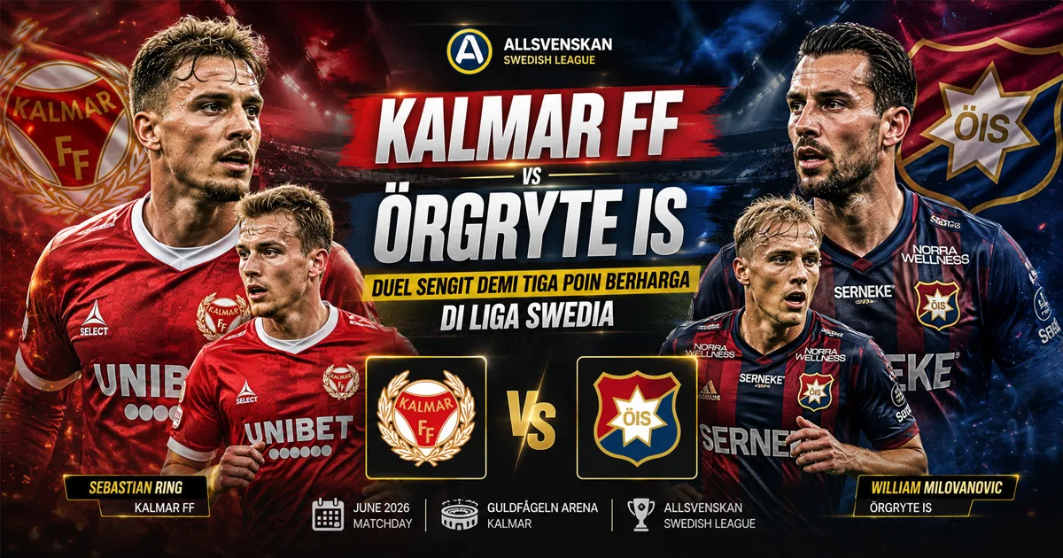 Kalmar FF vs Örgryte IS: Duel Sengit Demi Tiga Poin Berharga di Liga Swedia