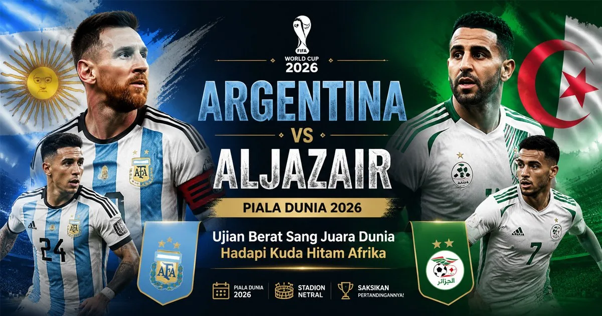 Argentina vs Aljazair Piala Dunia 2026: Ujian Berat Sang Juara Dunia Hadapi Kuda Hitam Afrika